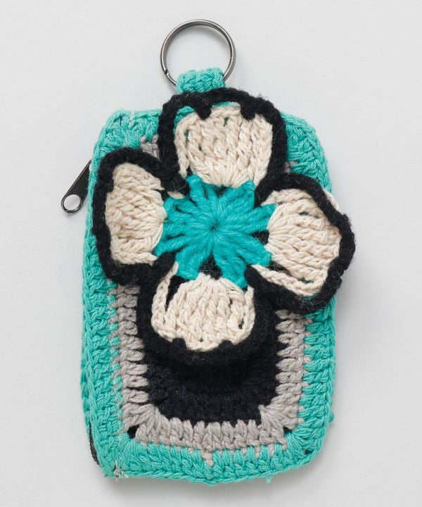 Floral Crochet Pouch