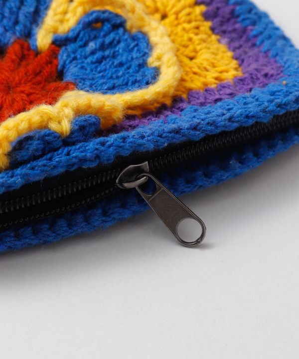 Floral Crochet Pouch
