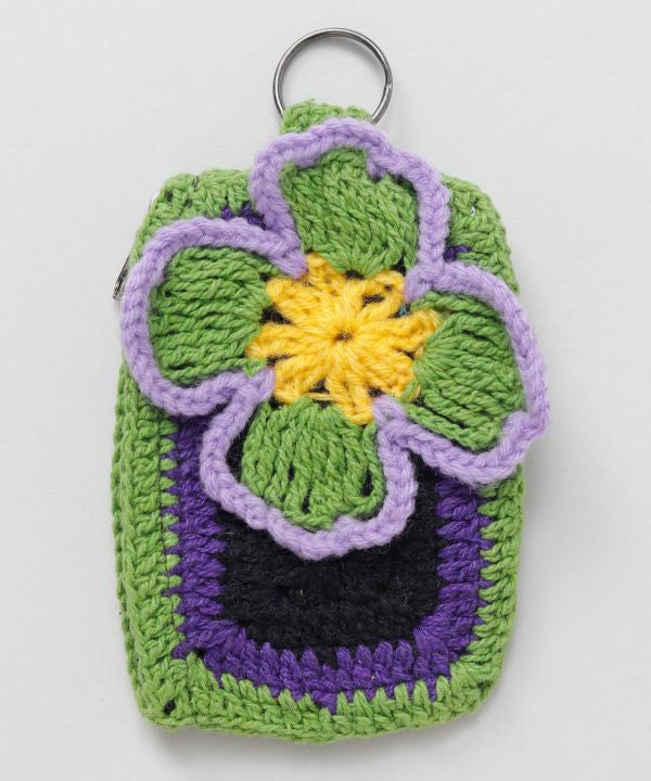 Floral Crochet Pouch