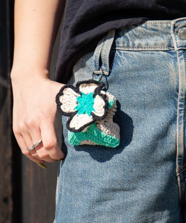 Floral Crochet Mini Pouch