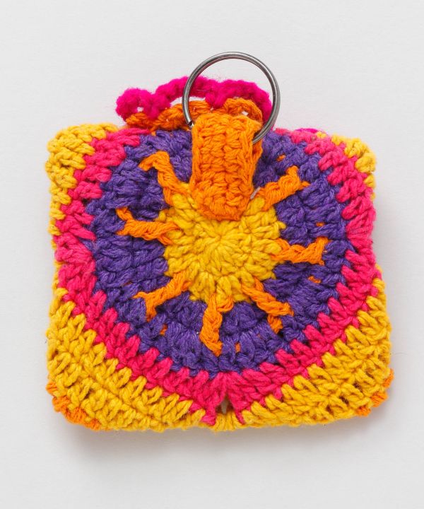 Floral Crochet Mini Pouch