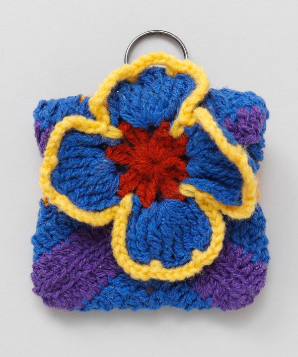 Floral Crochet Mini Pouch