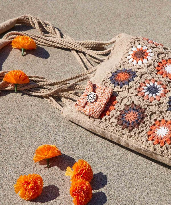 Hand Crochet Gradient Mini Pouch