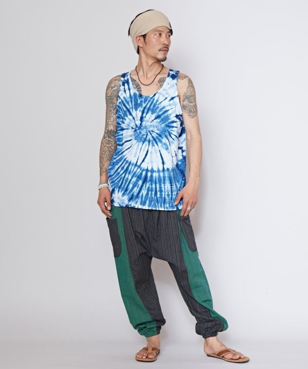 Patchwork Harem Pants