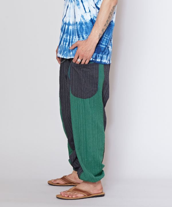 Patchwork Harem Pants