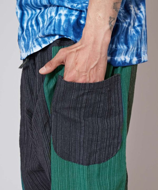 Patchwork Harem Pants
