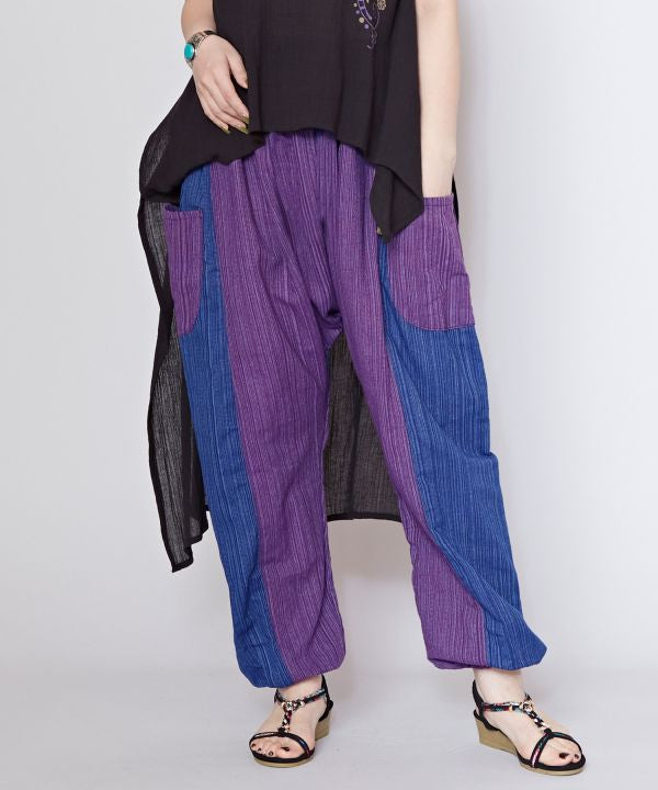 Patchwork Harem Pants