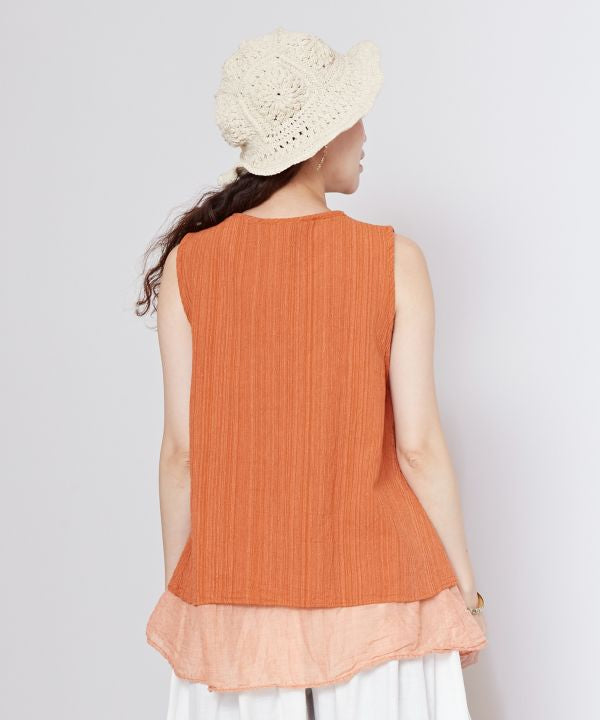 Layered Look Cotton Tank
