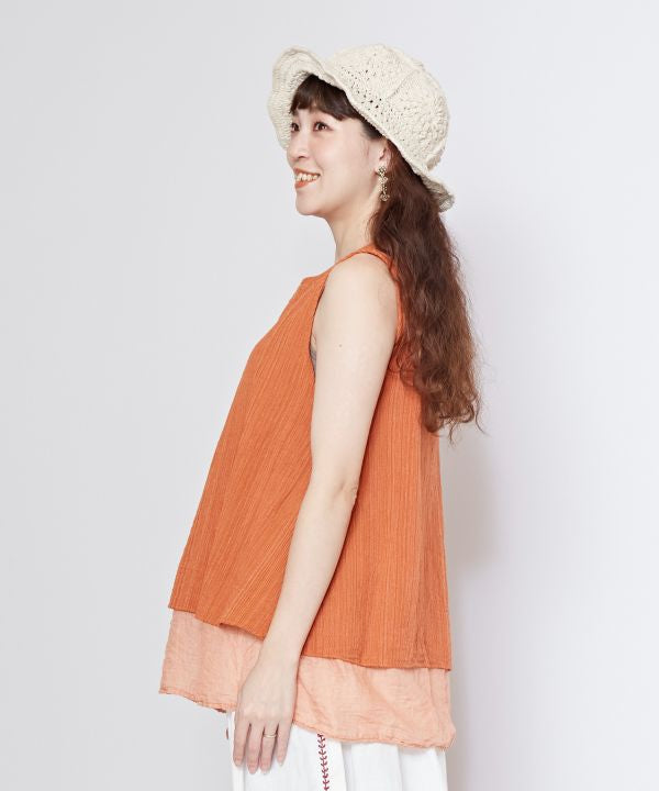 Layered Look Cotton Tank