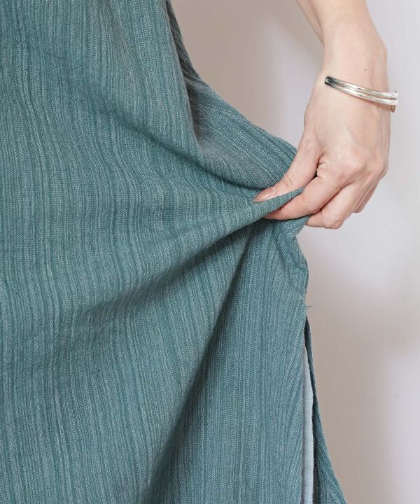 Layered Look Cotton Sleeveless Dress