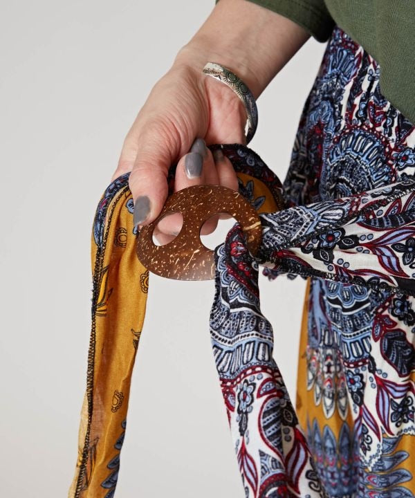 Mandala Print Wide Pants