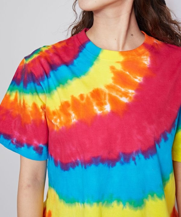 Tie Dye Fringe Hem Tee