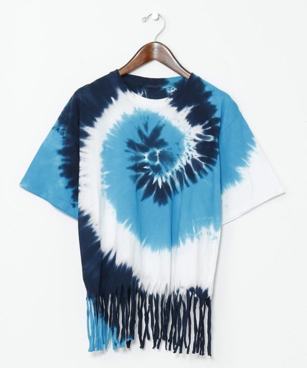 Tie Dye Fringe Hem Tee