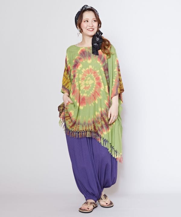 Oversized Tie-Dye Rayon Top