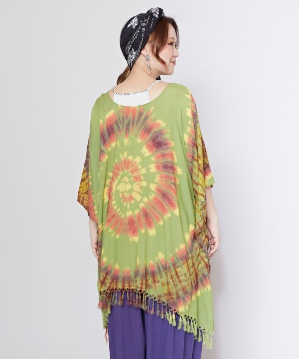 Oversized Tie-Dye Rayon Top
