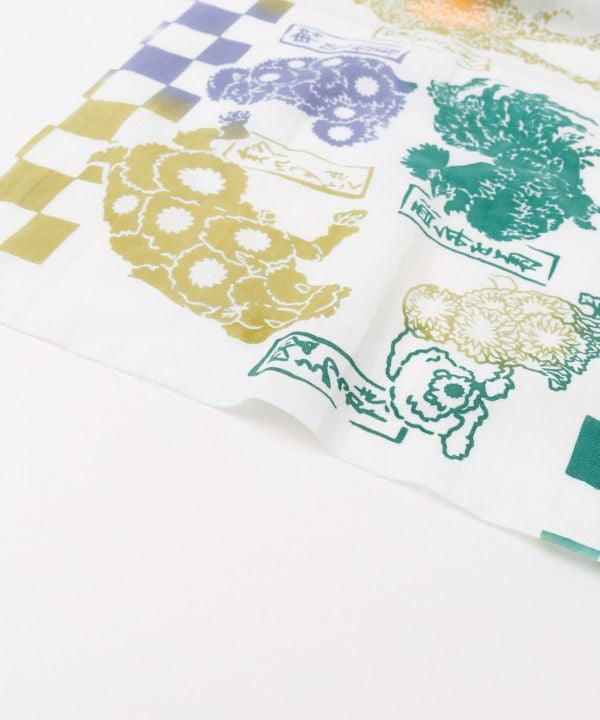 Tenugui Towel - よきことを菊の十二支