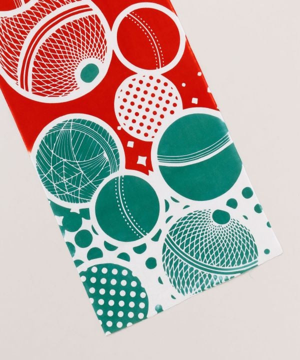 Tenugui Towel -Christmas Color Temari