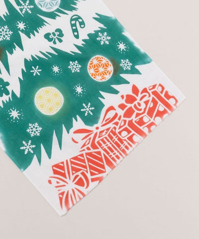Tenugui Towel - Starry Night and Christmas Tree