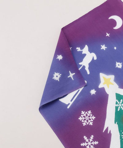 Tenugui Towel - Starry Night and Christmas Tree