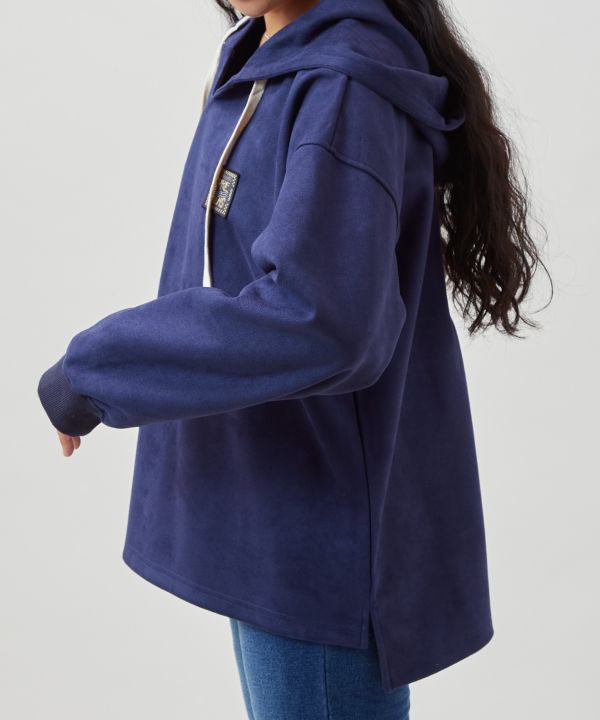 SURF＆Palms Soft Faux Suede Hoodie