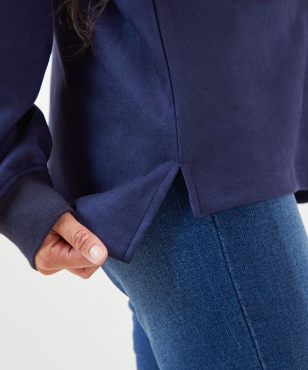 SURF＆Palms Soft Faux Suede Hoodie