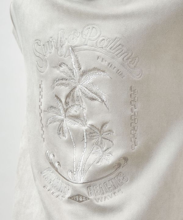 SURF＆Palms Soft Faux Suede Hoodie Dress