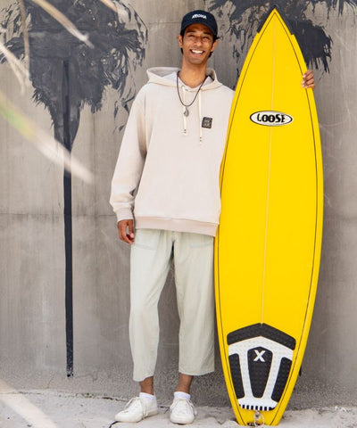 SURF＆Palms Men's Soft Faux Suede Hoodie