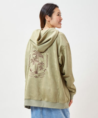 SURF＆Palms Men's Soft Faux Suede Hoodie