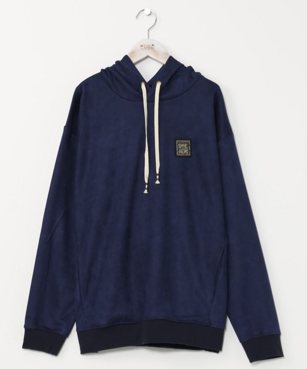 SURF＆Palms Men's Soft Faux Suede Hoodie