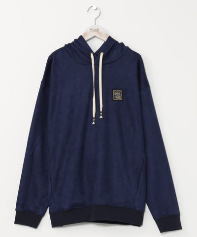 SURF＆Palms Men's Soft Faux Suede Hoodie