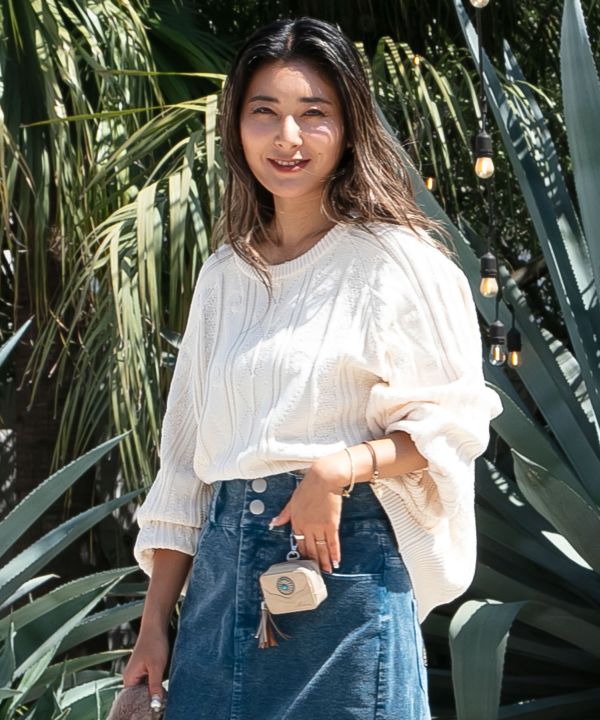 Tribal Pattern Washed Knit Pullover