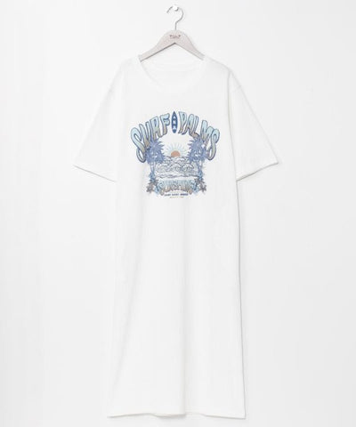 SURF＆Palms Waffle Sunset Beach Dress