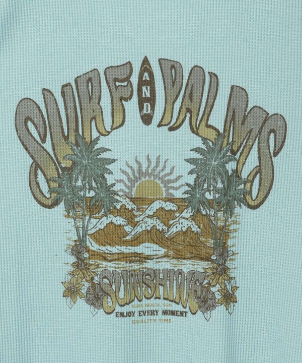 SURF＆Palms Waffle Sunset Beach Dress