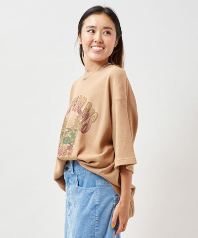 SURF＆Palms Waffle Sunset Beach T-Shirt