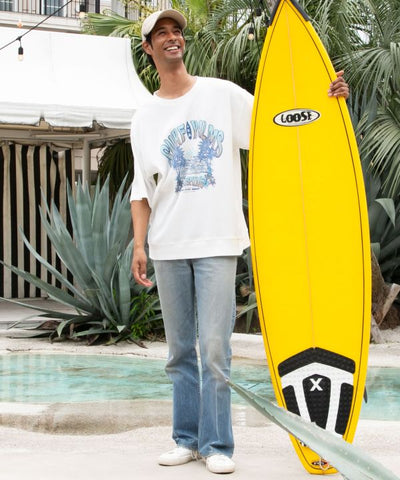 SURF＆Palms Waffle Sunset Beach T-Shirt