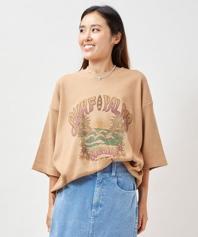 SURF＆Palms Waffle Sunset Beach T-Shirt