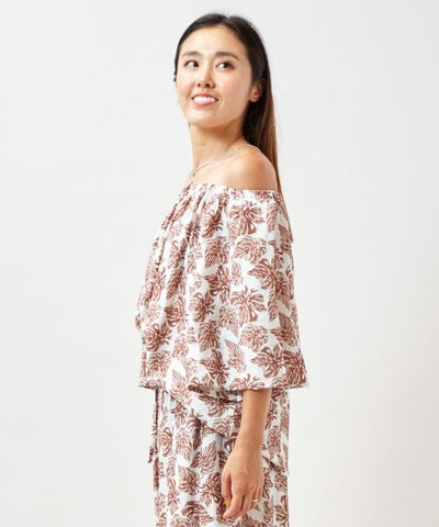 SURF＆Palms Botanical 2 Way Blouse