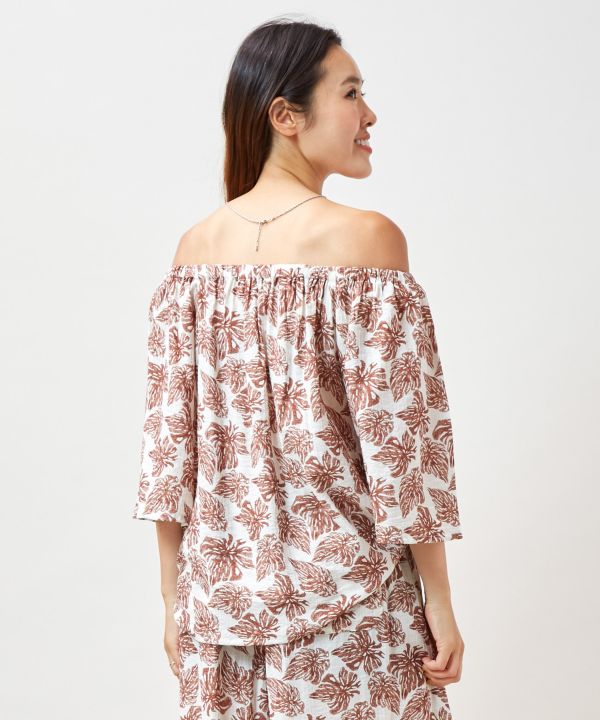 SURF＆Palms Botanical 2 Way Blouse