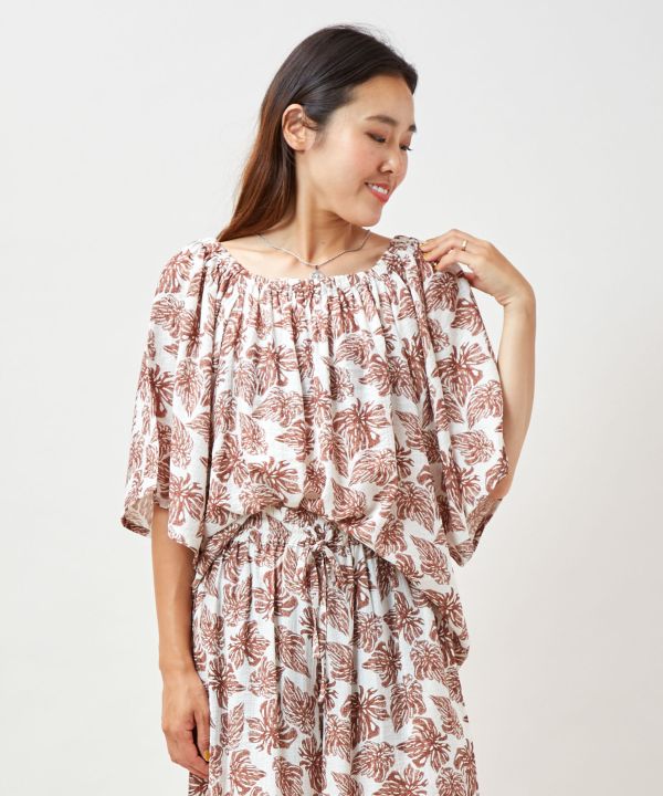 SURF＆Palms Botanical 2 Way Blouse