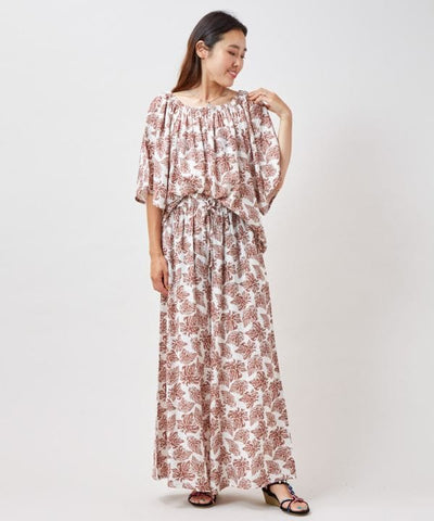 SURF＆Palms Botanical Flare Pants