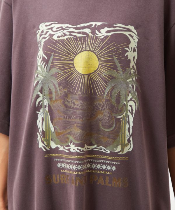 SURF＆Palms Hawaiian Sun Graphic Dress