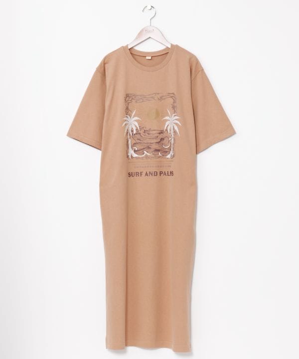 SURF＆Palms Hawaiian Sun Graphic Dress