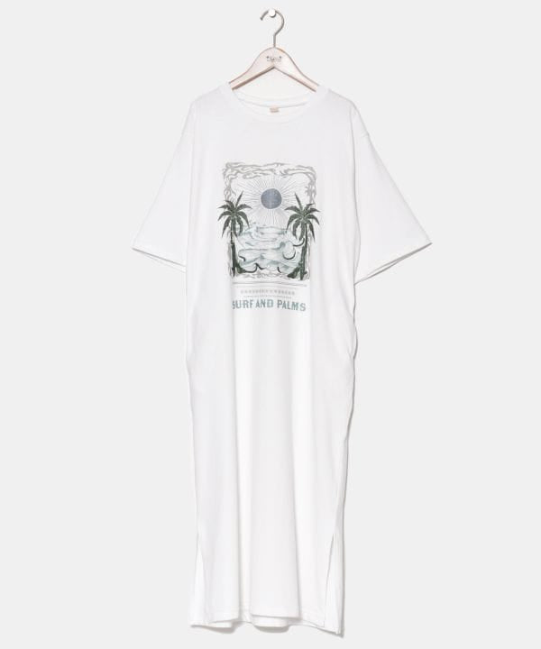 SURF＆Palms Hawaiian Sun Graphic Dress