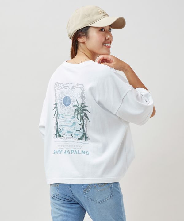 SURF＆Palms Hawaiian Sun Graphic T-Shirt