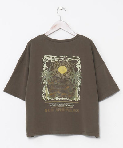 SURF＆Palms Hawaiian Sun Graphic T-Shirt