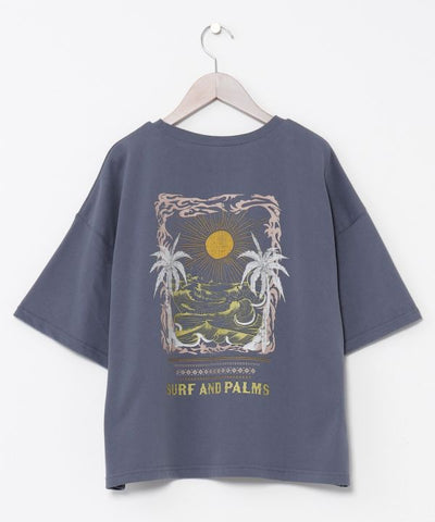 SURF＆Palms Hawaiian Sun Graphic T-Shirt