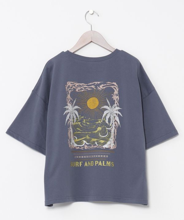 SURF＆Palms Hawaiian Sun Graphic T-Shirt