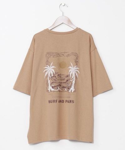 SURF＆Palms Hawaiian Sun Graphic Men's T-Shirt