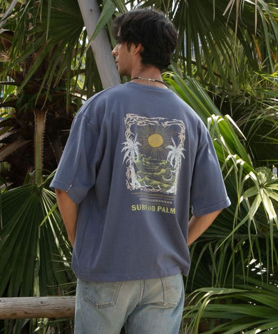 SURF＆Palms Hawaiian Sun Graphic Men's T-Shirt