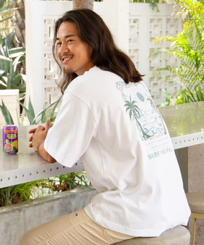 SURF＆Palms Hawaiian Sun Graphic Men's T-Shirt